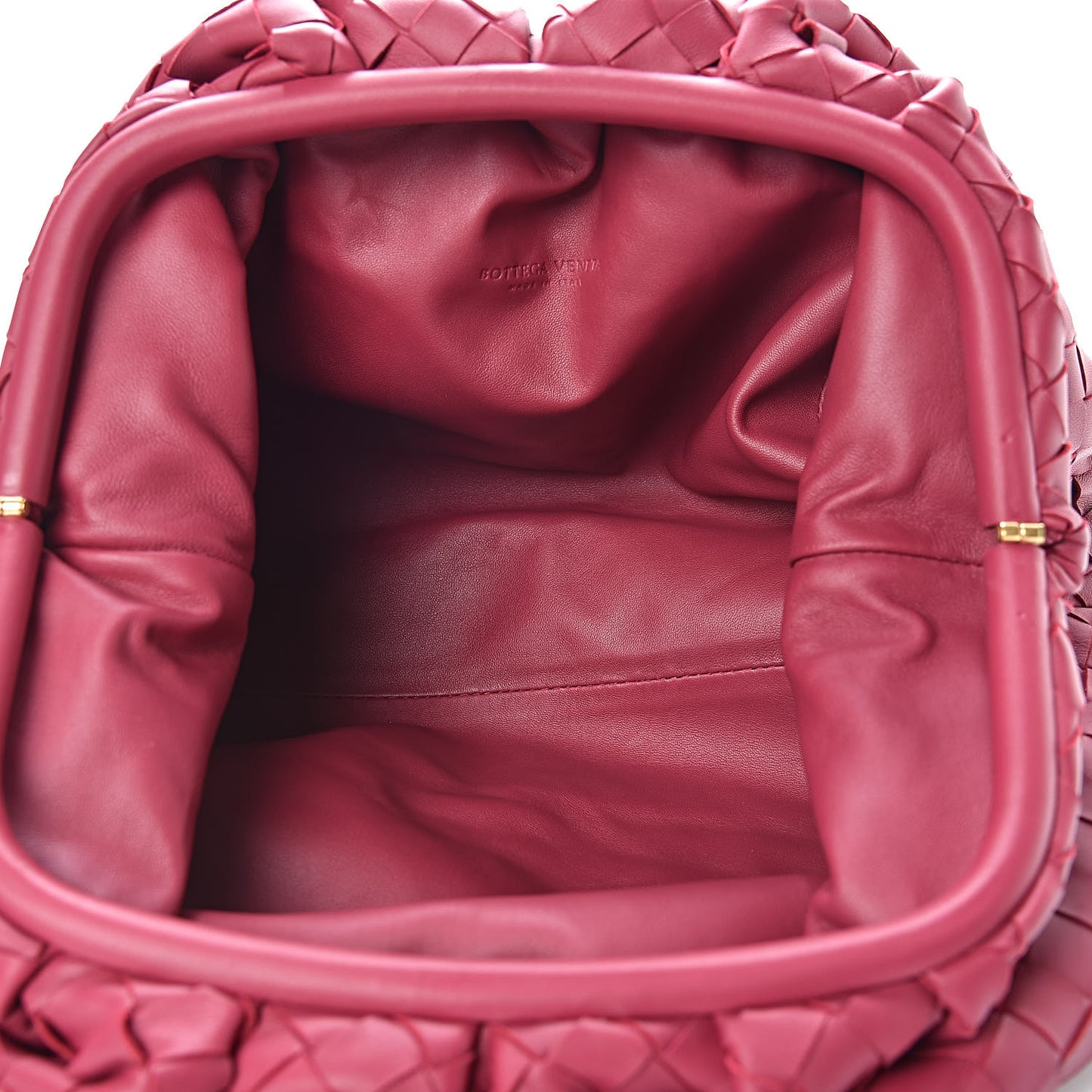 Nappa Maxi Intrecciato The Pouch Oversized Clutch Amaranto