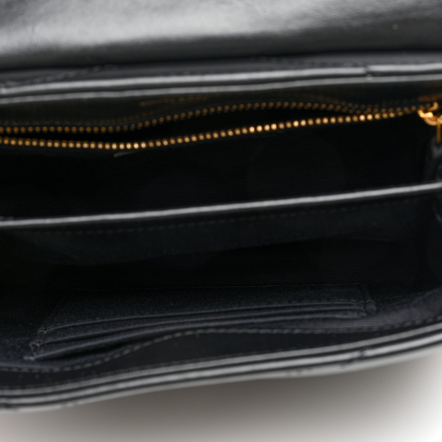 Saint Laurent Calfskin Y Quilted Monogram Toy Loulou Crossbody Bag Black 5 of 10