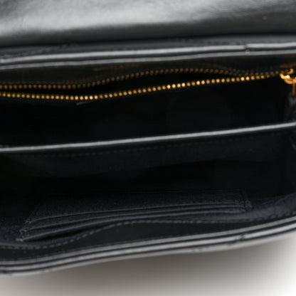 Saint Laurent Calfskin Y Quilted Monogram Toy Loulou Crossbody Bag Black 5 of 10