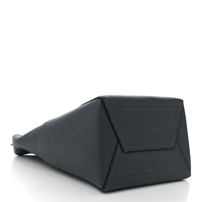 Celine Soft Grained Calfskin Sangle Bucket Bag Petrol 4 of 9