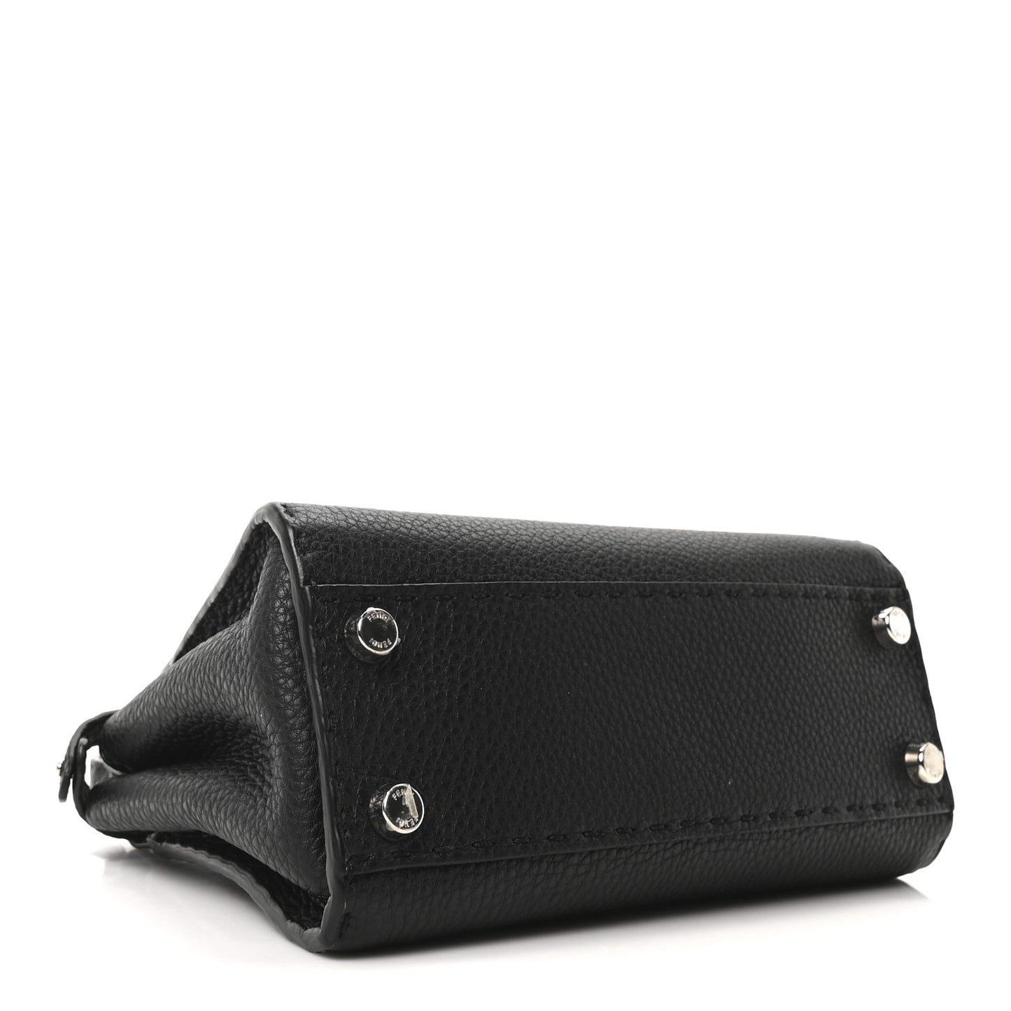 Cuoio Romano Selleria Bi-Color Mini Peekaboo Iconic Satchel Black Mou