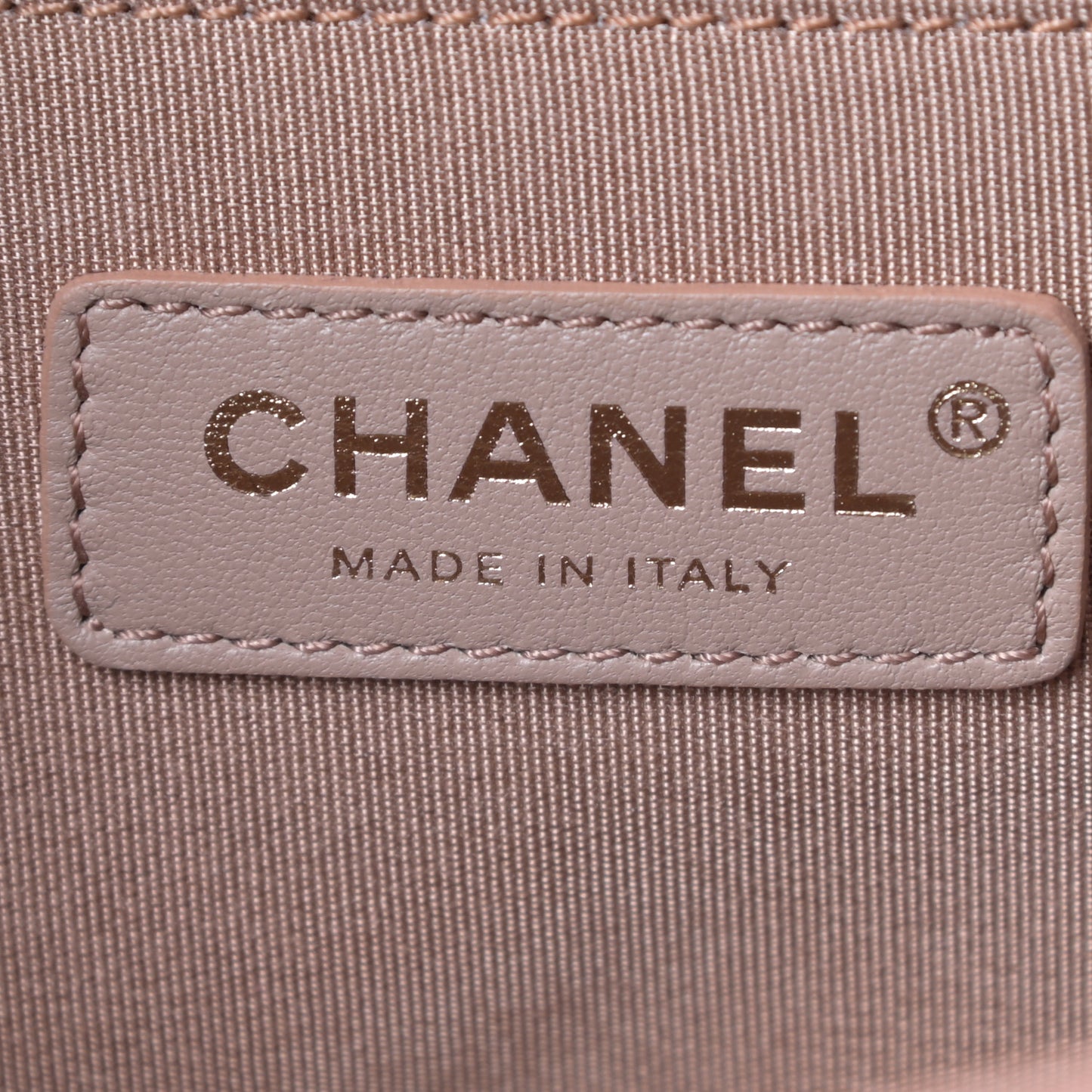 Caviar Chevron Quilted Medium Boy Flap Dark Beige