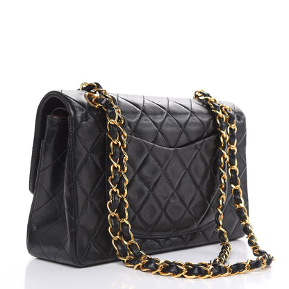 Chanel Lambskin Quilted Small Double Flap Black 3 of 15