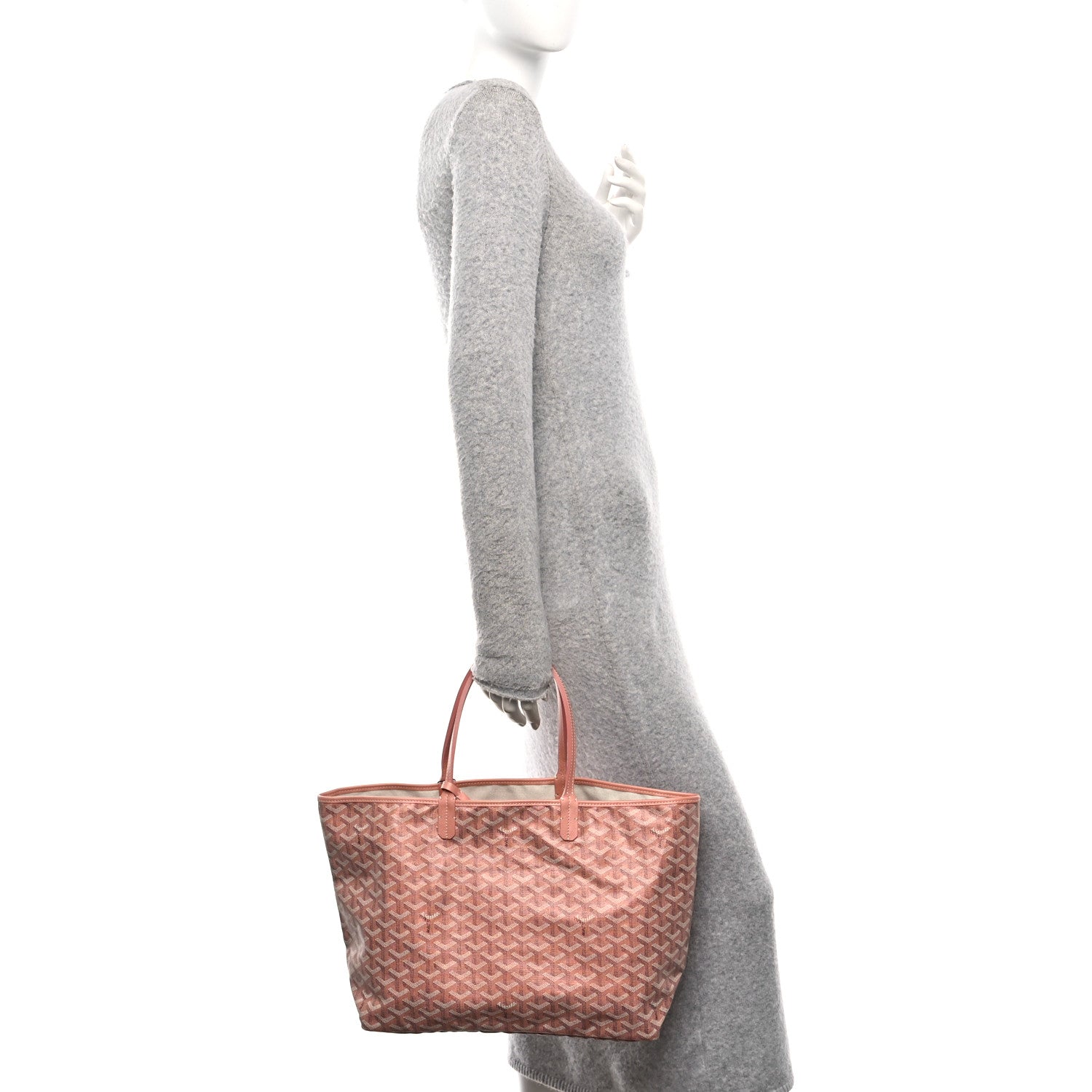 Goyard Iridescent Goyardine Saint Louis PM Pearly Coral 2 of 12