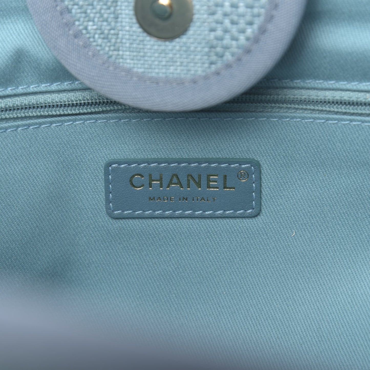 Mixed Fibers Striped Medium Deauville Tote Blue