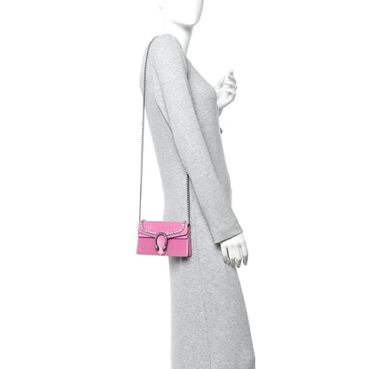 Gucci Velvet Crystal Super Mini Dionysus Shoulder Bag Malva 2 of 9