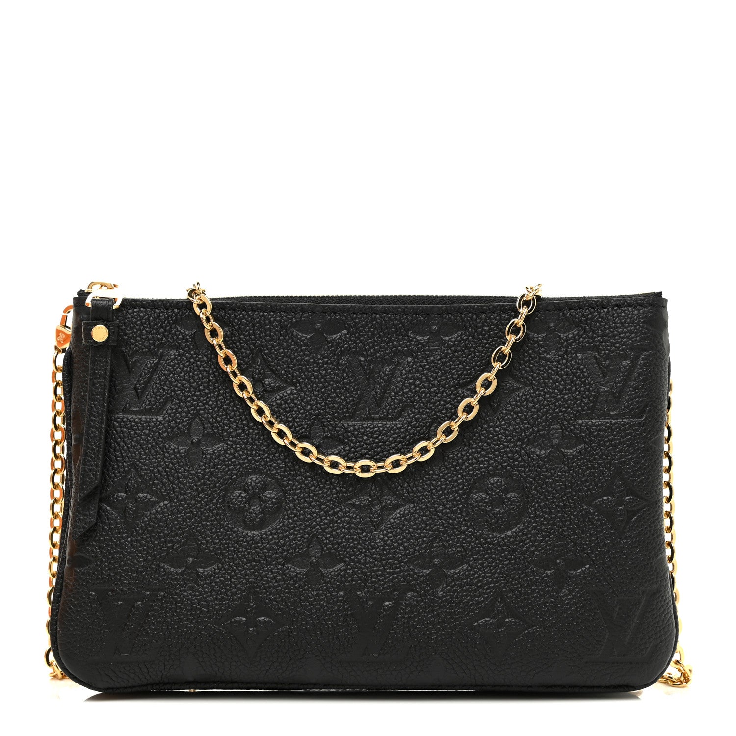 Louis Vuitton Empreinte Double Zip Pochette Black 1 of 11