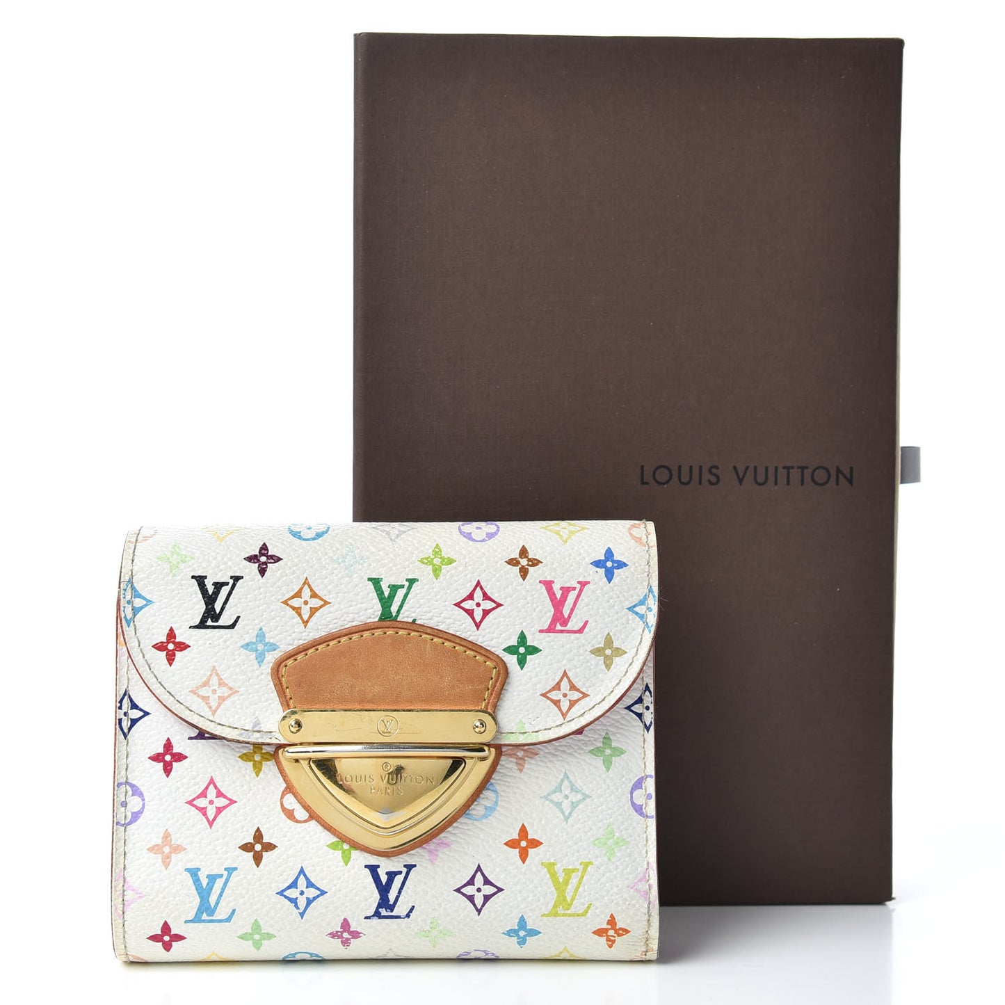 Monogram Multicolor Joey Wallet White Litchi