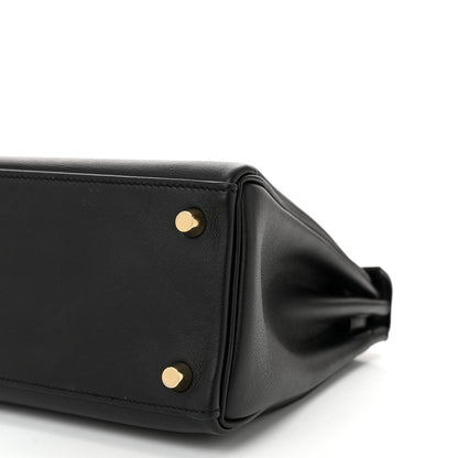 Hermes Swift Kelly Retourne 25 Black 10 of 11