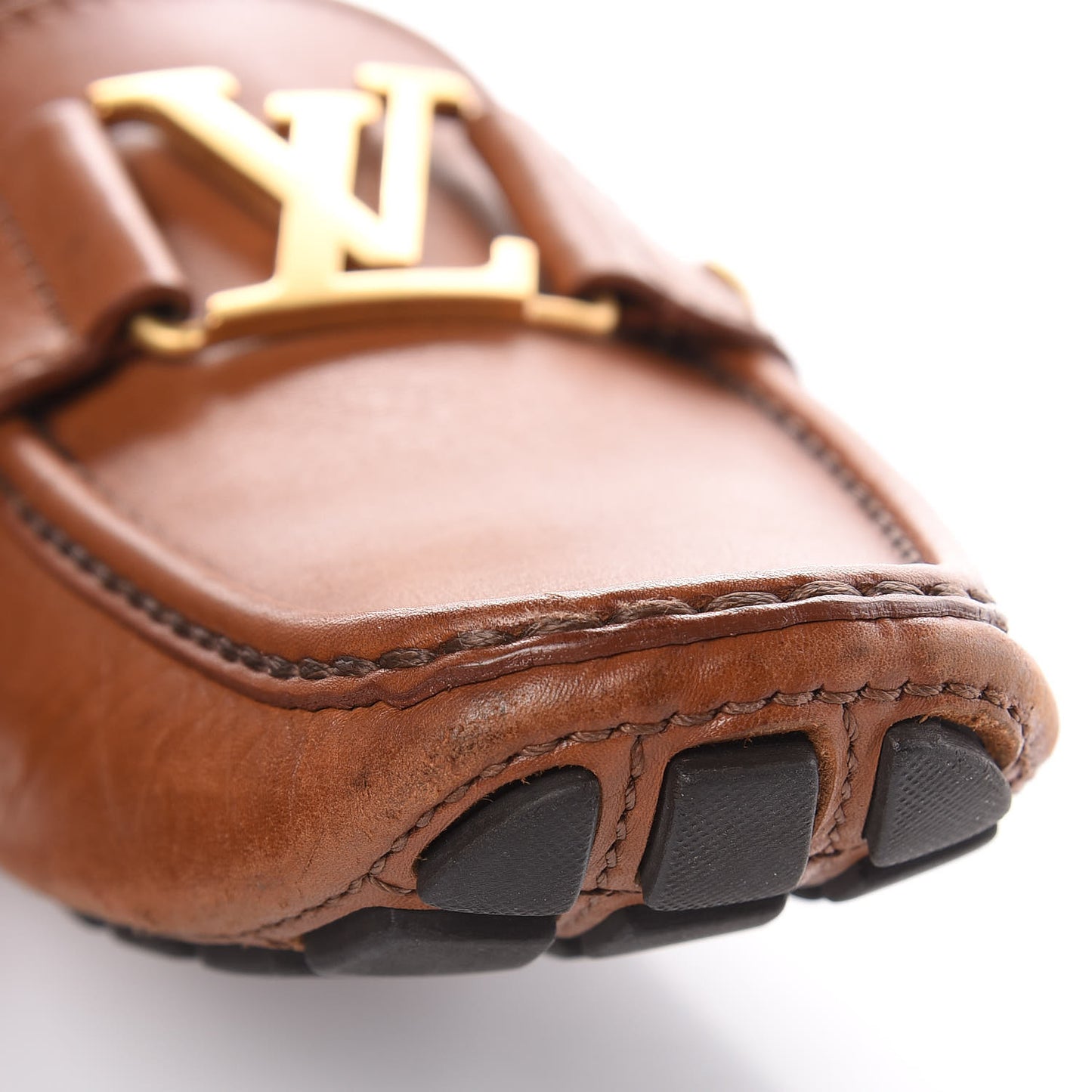 Calfskin Monte Carlo Moccasin Loafers 7 Cognac