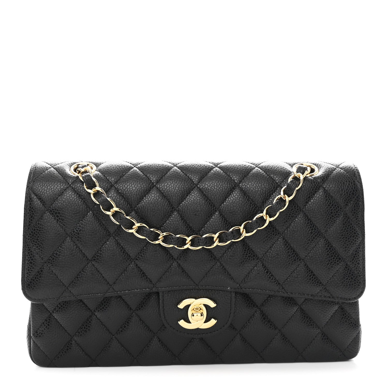 Chanel Caviar Quilted Medium Double Flap Black 1 of 11