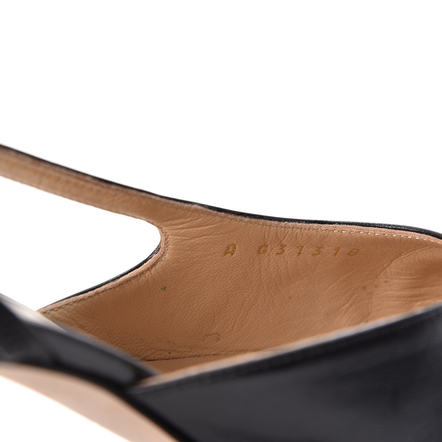 Chanel Goatskin Grosgrain Cap Toe CC Slingback Pumps 37.5 Black 8 of 10