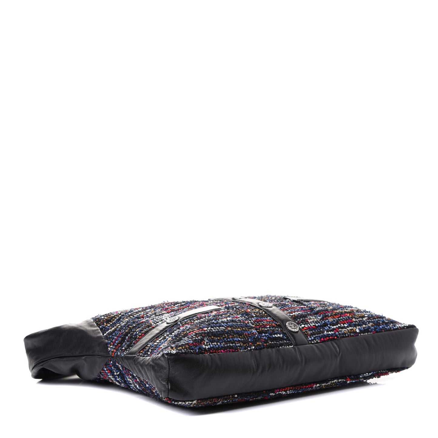 Tweed Lambskin Large Girl Bag Multicolor Black