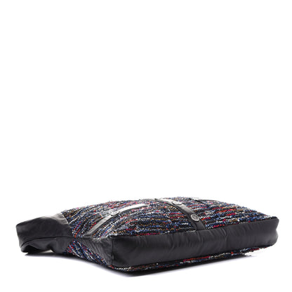 Chanel Tweed Lambskin Large Girl Bag Multicolor Black 3 of 4