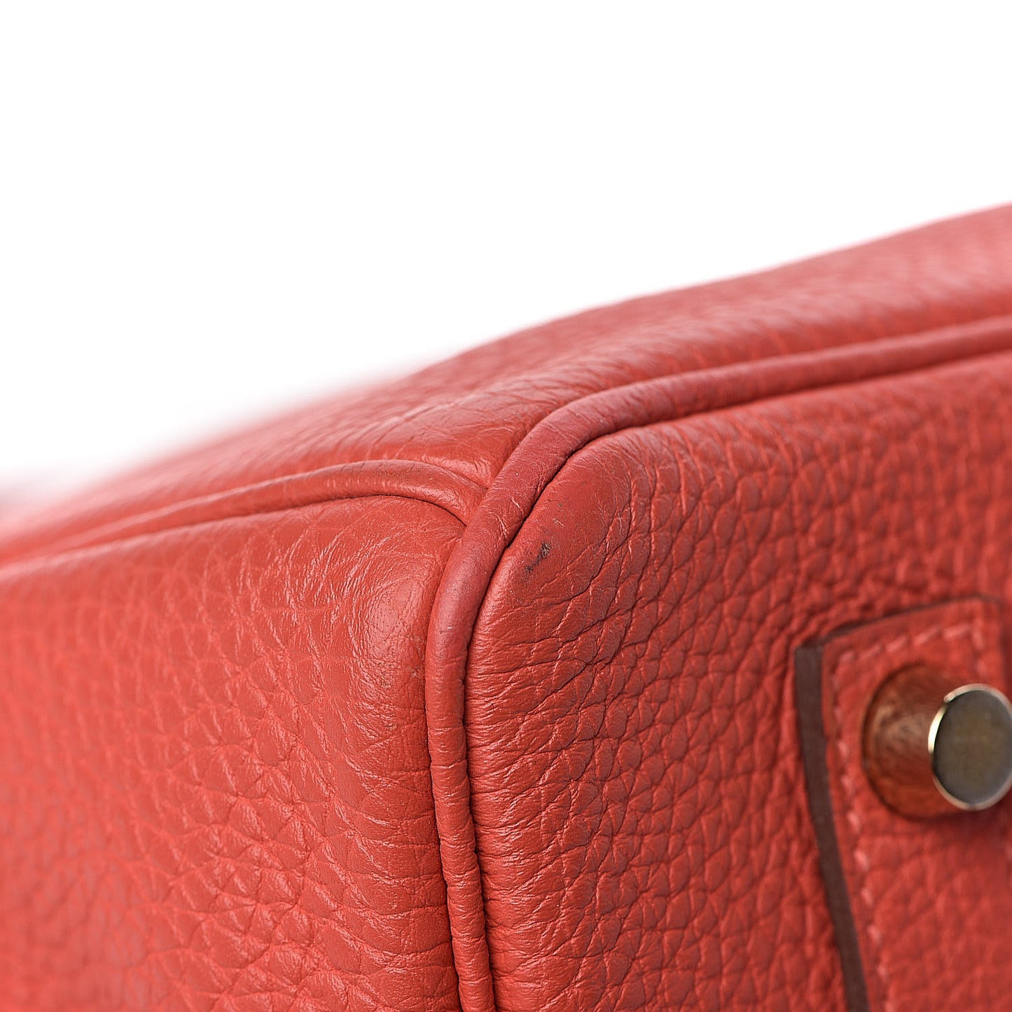 Togo Birkin 35 Rouge Pivoine