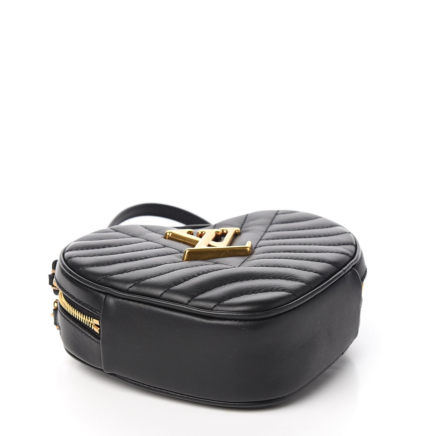 Louis Vuitton Calfskin New Wave Heart Bag Black 3 of 9