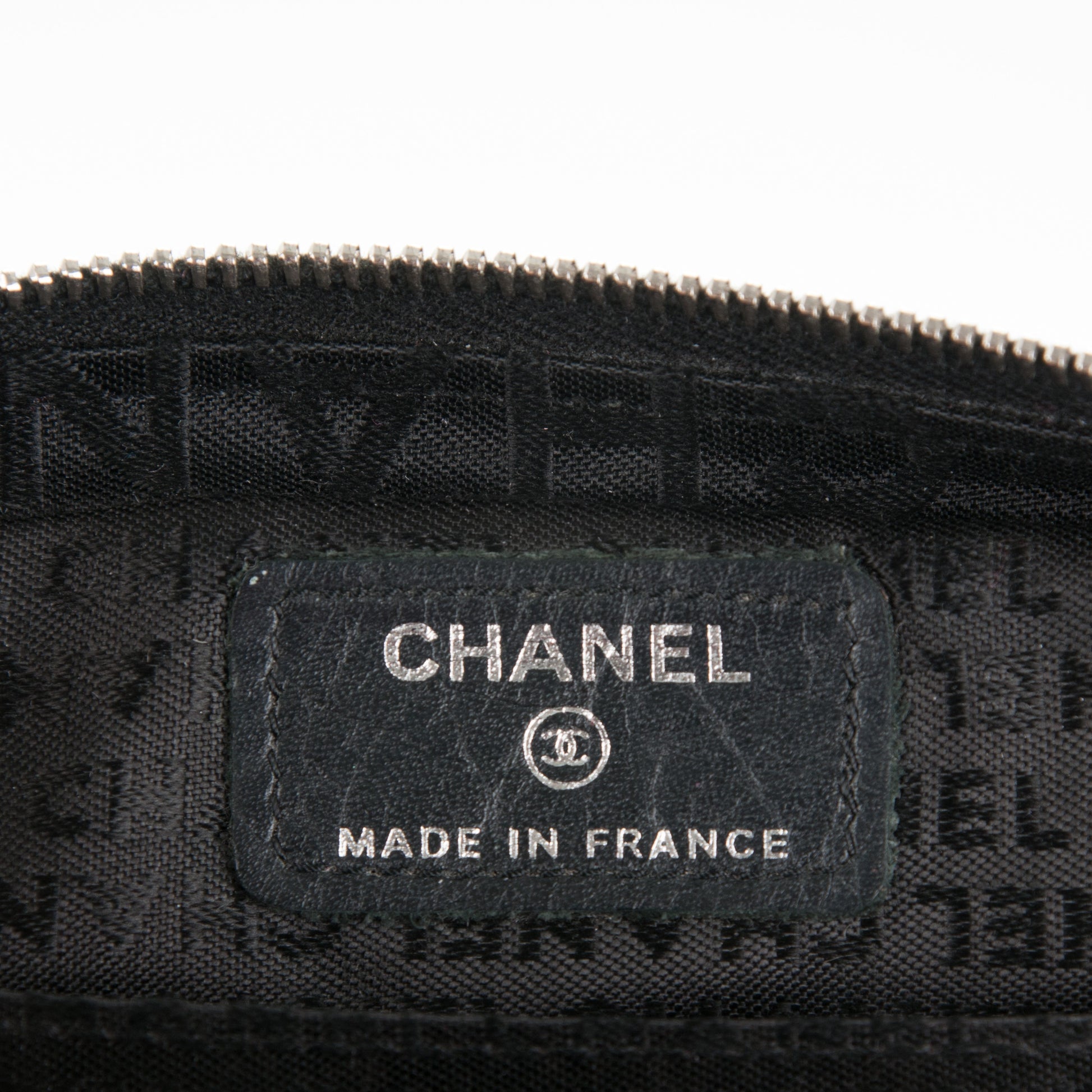 Chanel Aged Calfskin Quilted Cambon Cosmetic Case Black 6 of 6