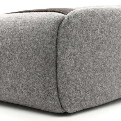 Hermes Felt Sac De Pansage Groom Bag Acier 10 of 10