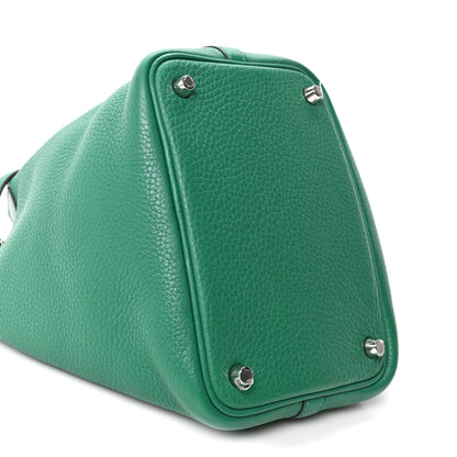 Hermes Taurillon Clemence Picotin Lock 18 PM Vert Jade 9 of 10