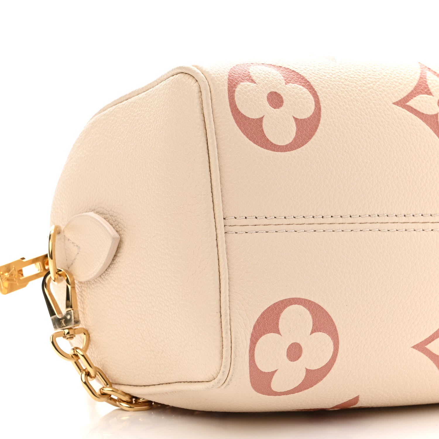 Louis Vuitton Empreinte Monogram Giant Speedy Bandouliere 20 Creme Rose Trianon 8 of 11