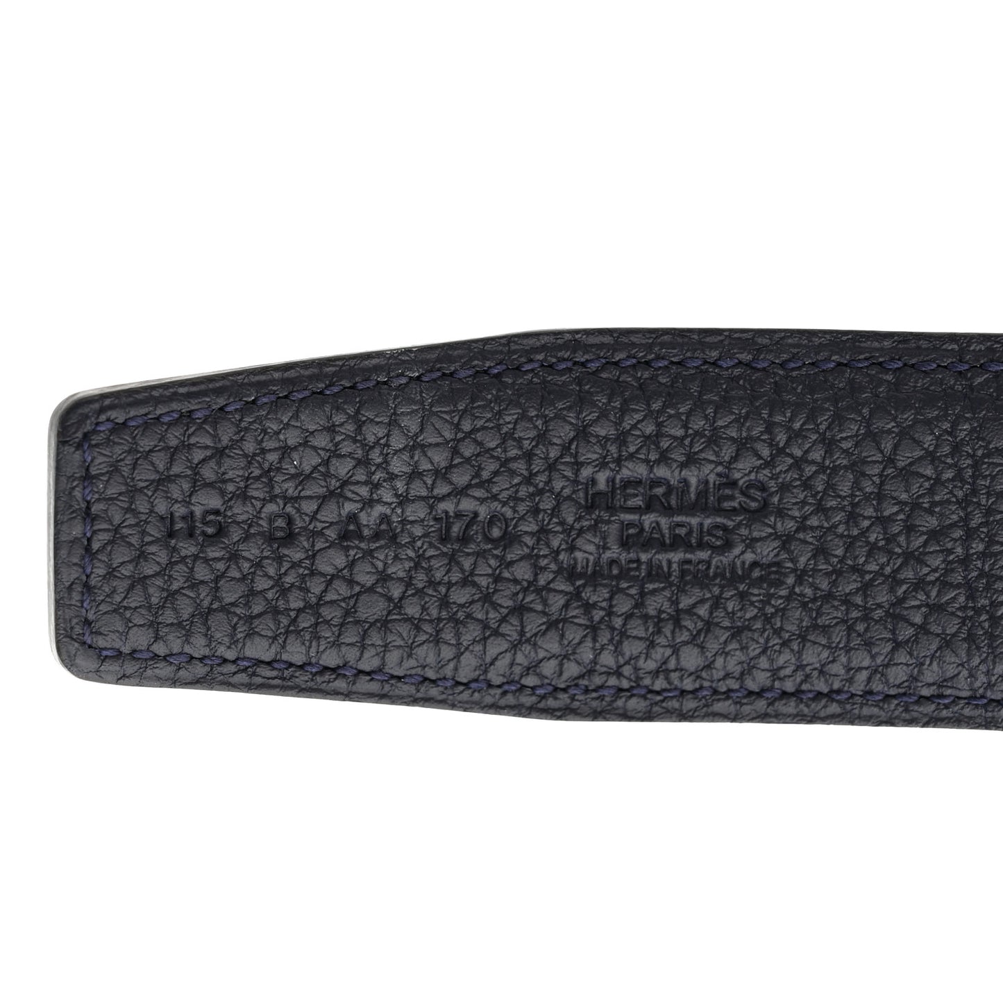 Box Togo 32mm Belt Strap 115 46 Black Bleu de Prusse