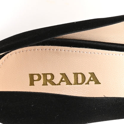 Prada Satin Pumps 36 Black 8 of 8