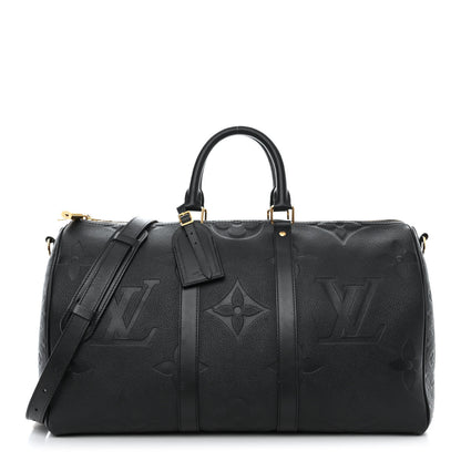 Louis Vuitton Empreinte Monogram Giant Keepall Bandouliere 45 Black 1 of 9