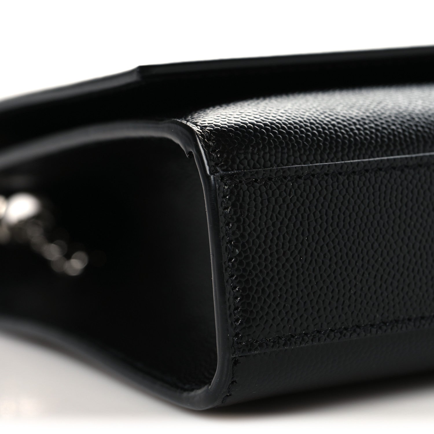 Saint Laurent Grain De Poudre Medium Classic Monogram Kate Satchel Black 8 of 9