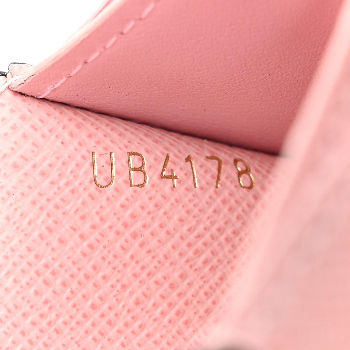 Damier Ebene Rosalie Coin Purse Rose Ballerine