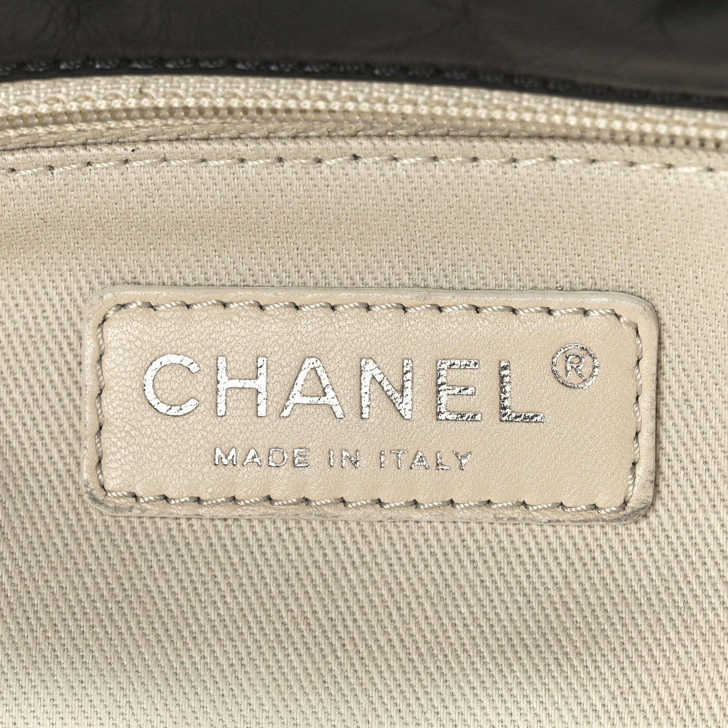 Chanel Glazed Goatskin Double Contrast Stitch Flap Black 5 of 10