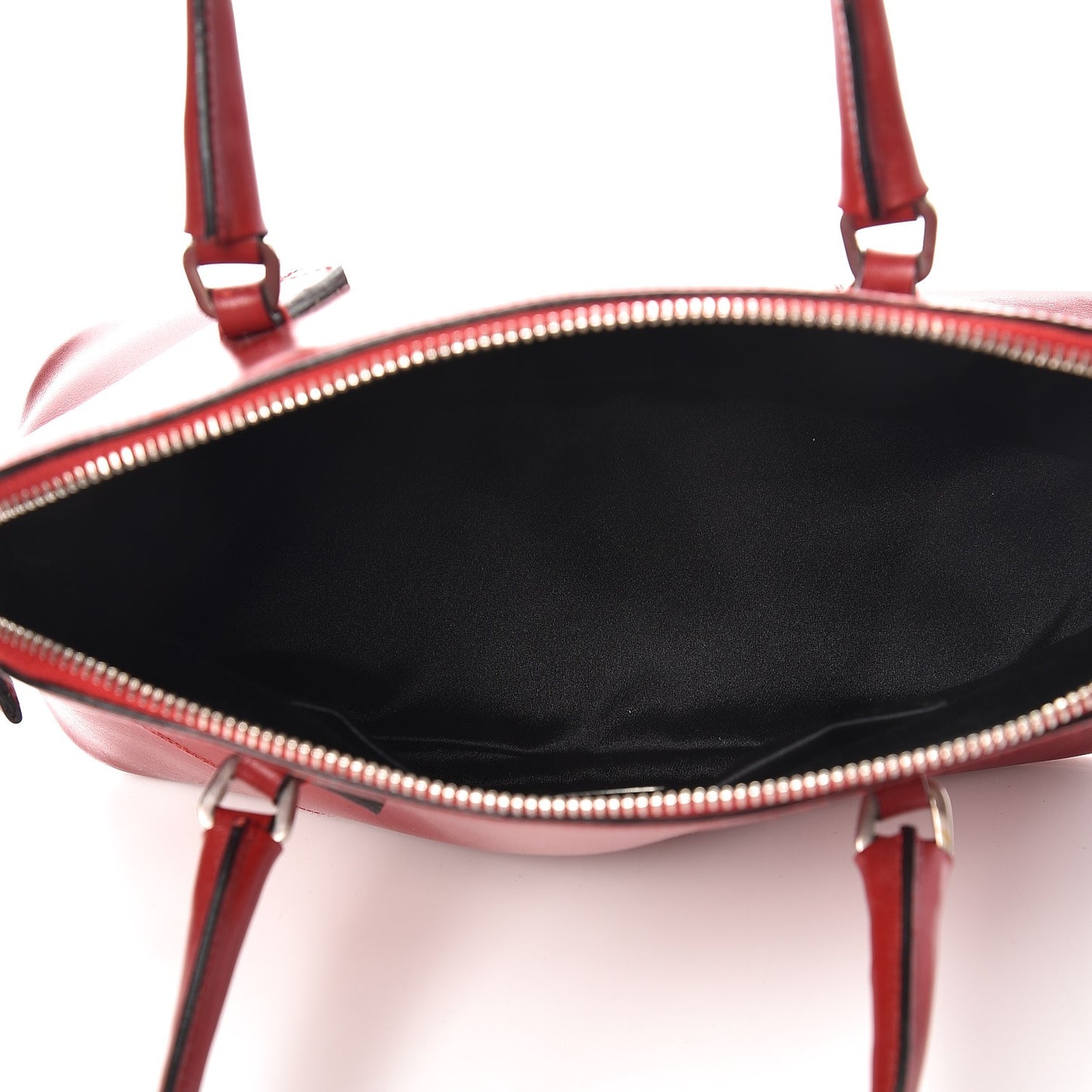 Box Calfskin Mini Frame Bowler Rosso