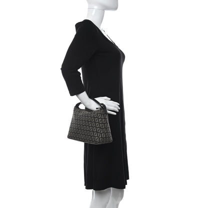 Fendi Zucchino Vitello Mini Pochette Testa di Moro Beige 2 of 9