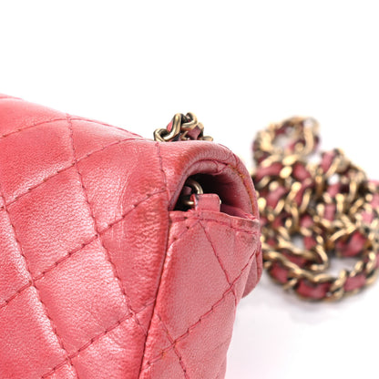 Chanel Iridescent Lambskin Quilted Precious Jewel Extra Mini Flap Pink 9 of 14