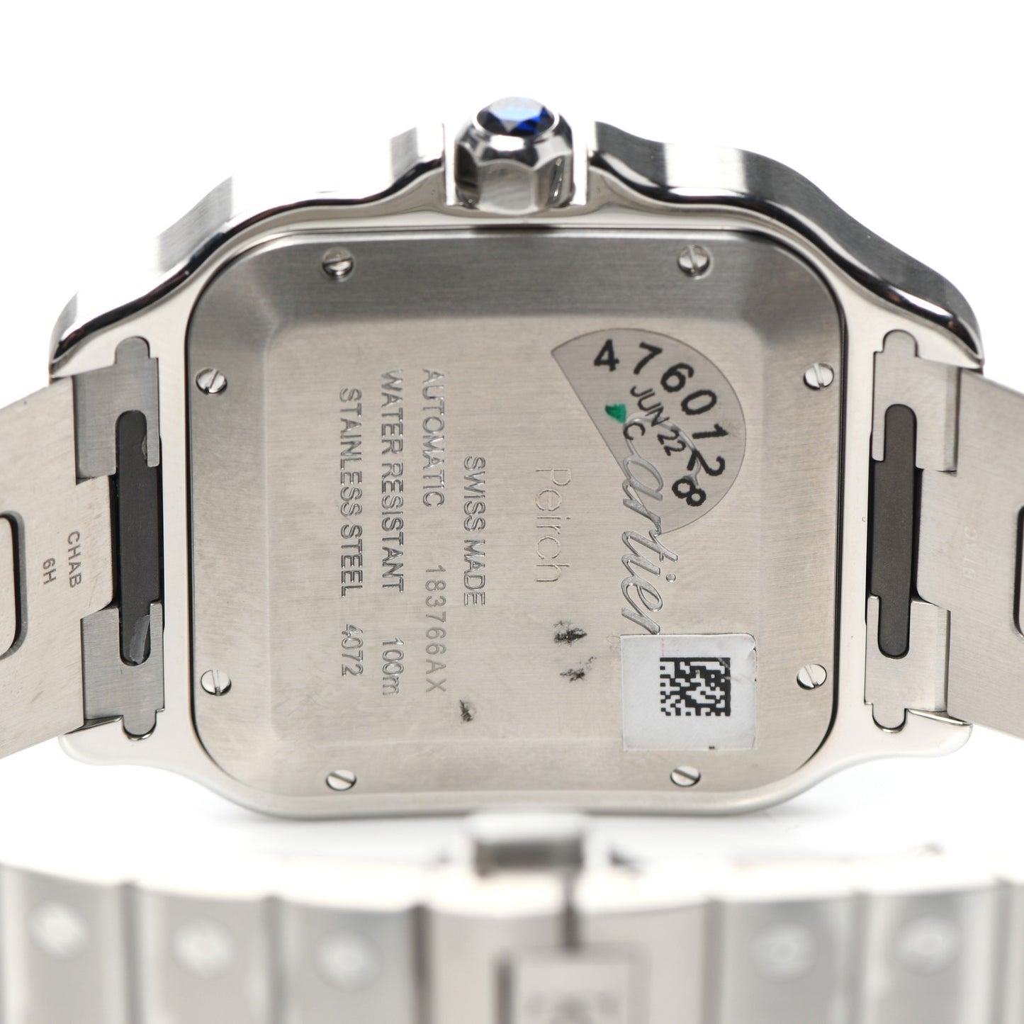 Stainless Steel 39.8mm Santos De Cartier Automatic Watch