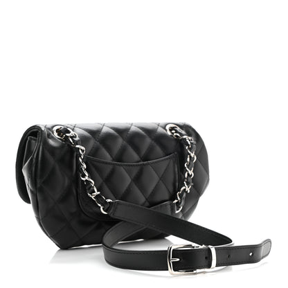 Chanel Calfskin Quilted CC Uniform Flap Belt Bag Black 2 of 10
