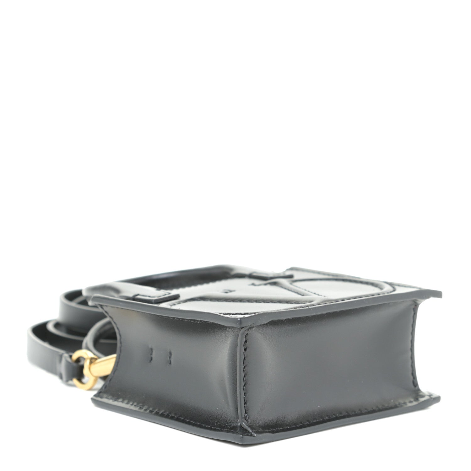 Valentino Garavani Calfskin VLogo Micro Walk Tote Black 4 of 8