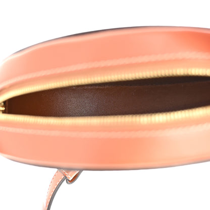 Celine Smooth Calfskin Cuir Small Triomphe Oval Crossbody Purse Tan 5 of 9