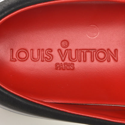 Louis Vuitton Patent Calfskin Canvas Catwalk Slip On 36 Leopard Black 8 of 22