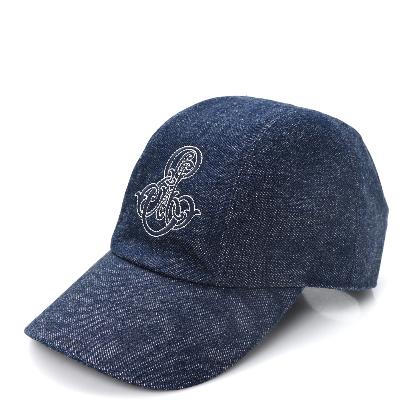 Denim Embroidered Davis Emile Hat 56 Indigo