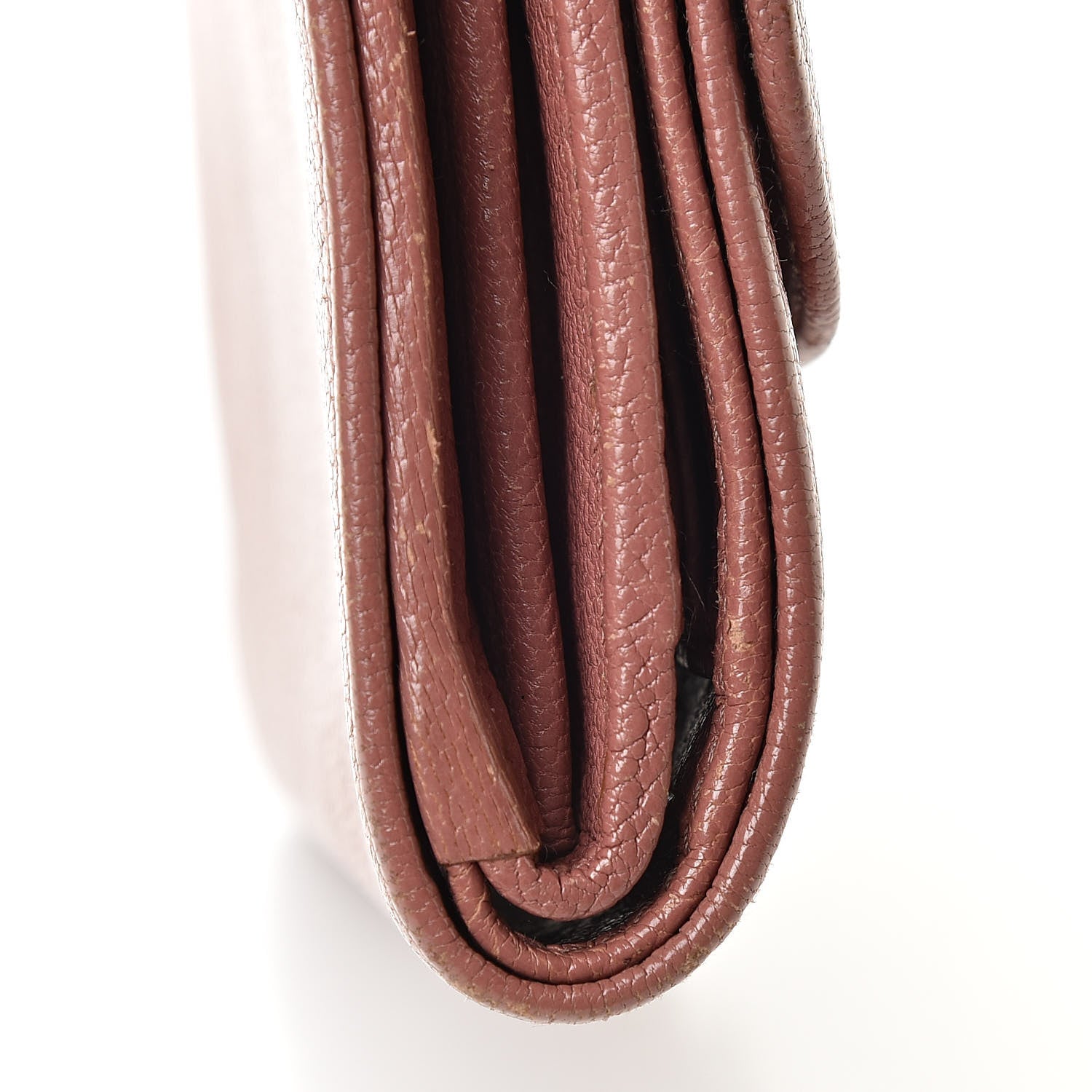 Miu Miu Goatskin Madras Flap Wallet Antico 12 of 16