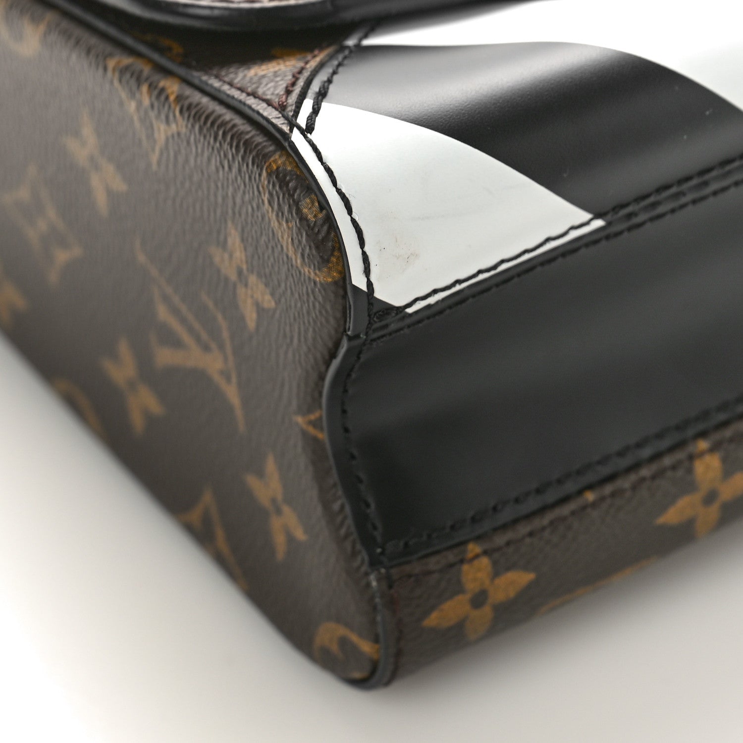Louis Vuitton Calfskin Monogram Studded Twist Shoulder Bag MM 8 of 9