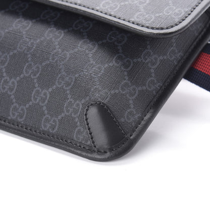 Gucci GG Supreme Monogram Web Slim Belt Bag Black Grey 8 of 8