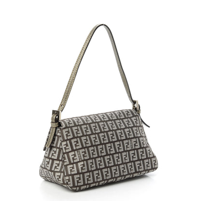 Fendi Zucchino Vachetta Mini Mama Baguette Caffe Argilla Canna di Fucile 3 of 10