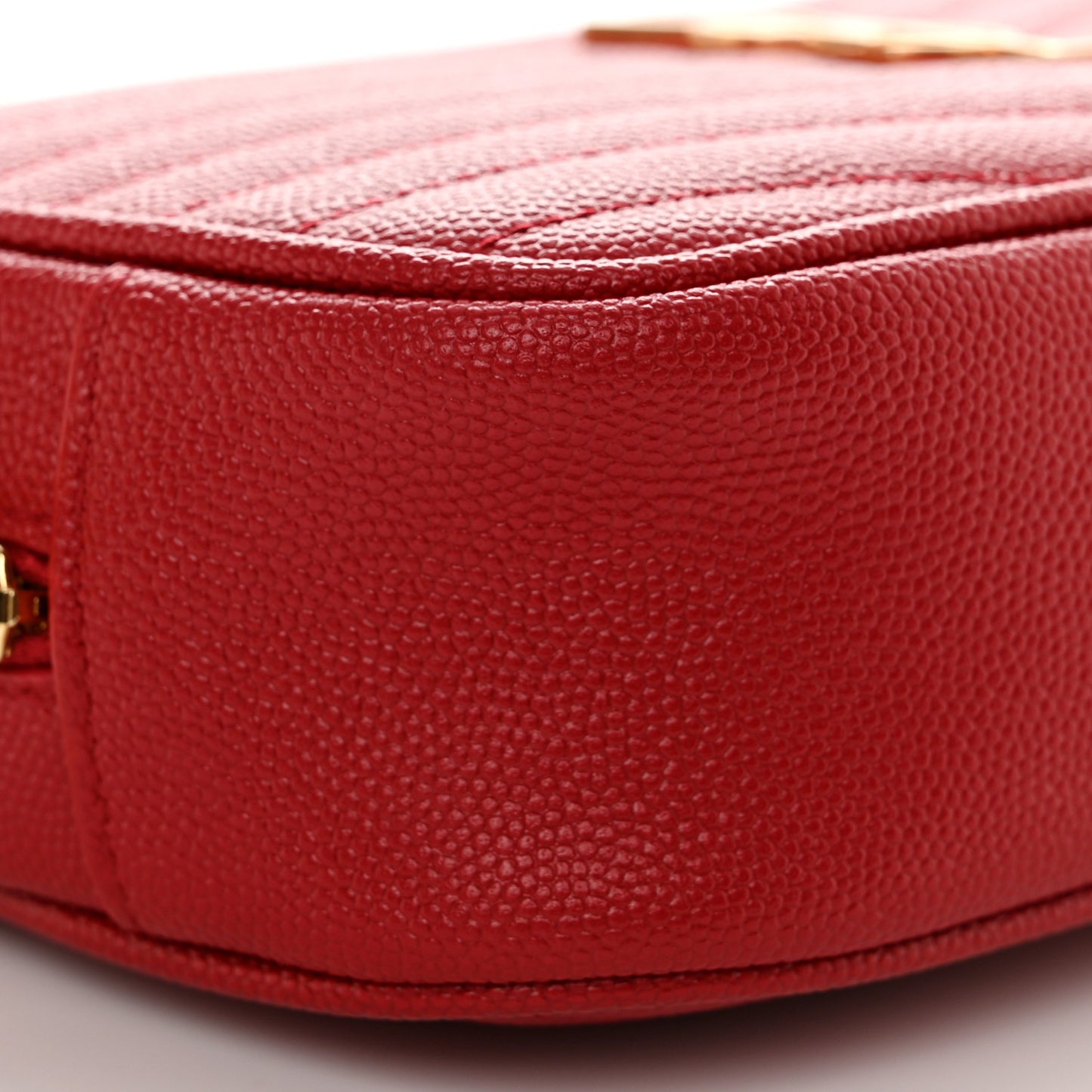 Grain De Poudre Matelasse Monogram Mini Lou Camera Bag Eros Red