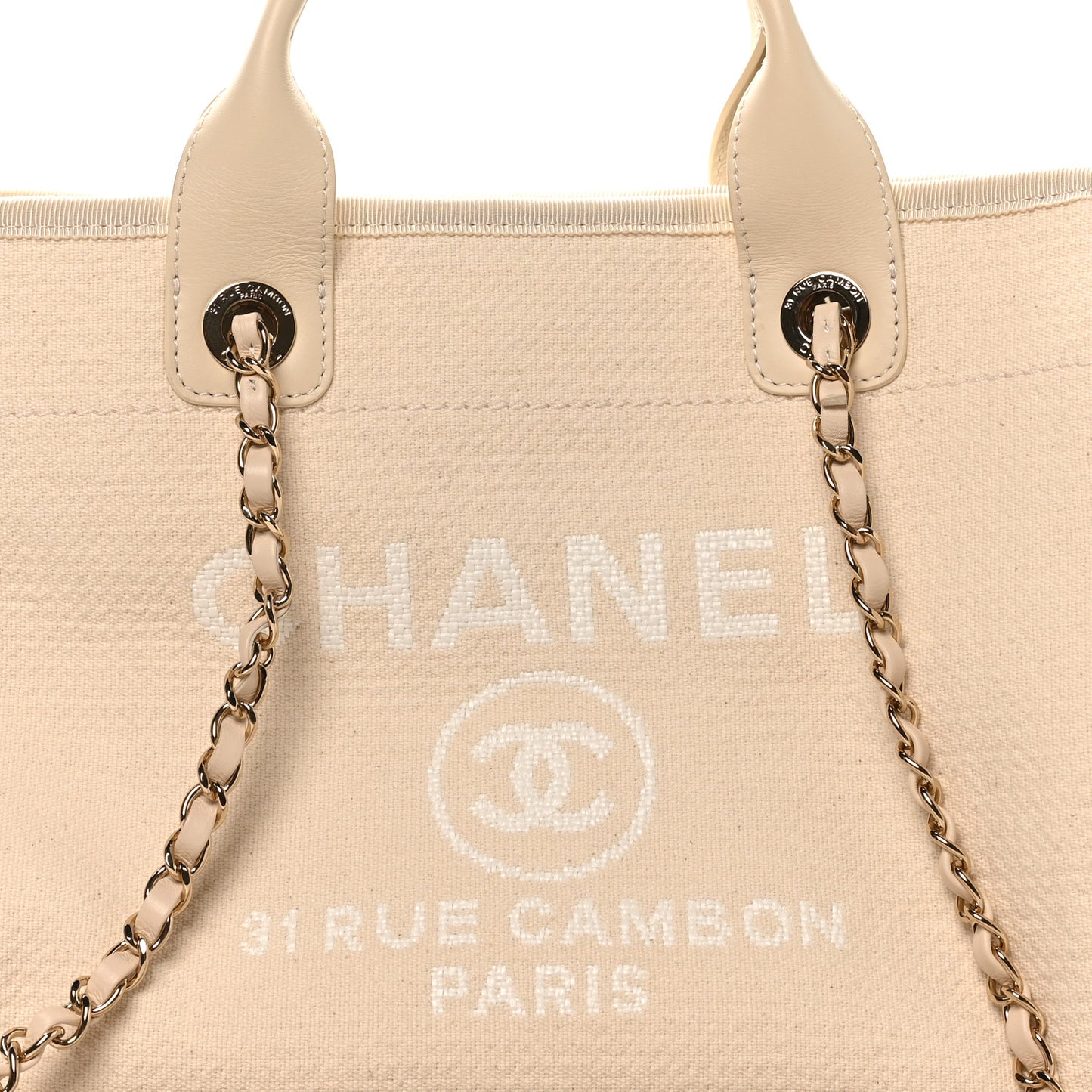 Mixed Fibers Small Deauville Tote White