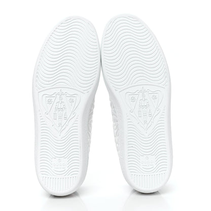 Gucci Nappa G Rhombus Mens Ace Sneakers 6.5 Great White Green 5 of 8