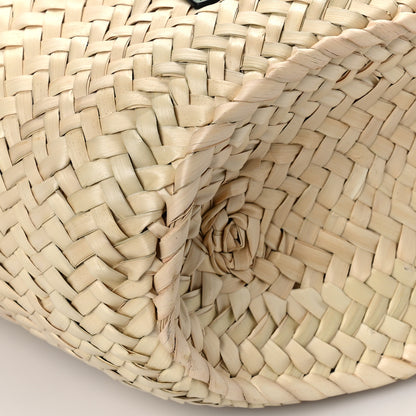 Loewe Raffia Small Basket Tote Bag Natural Green 7 of 8