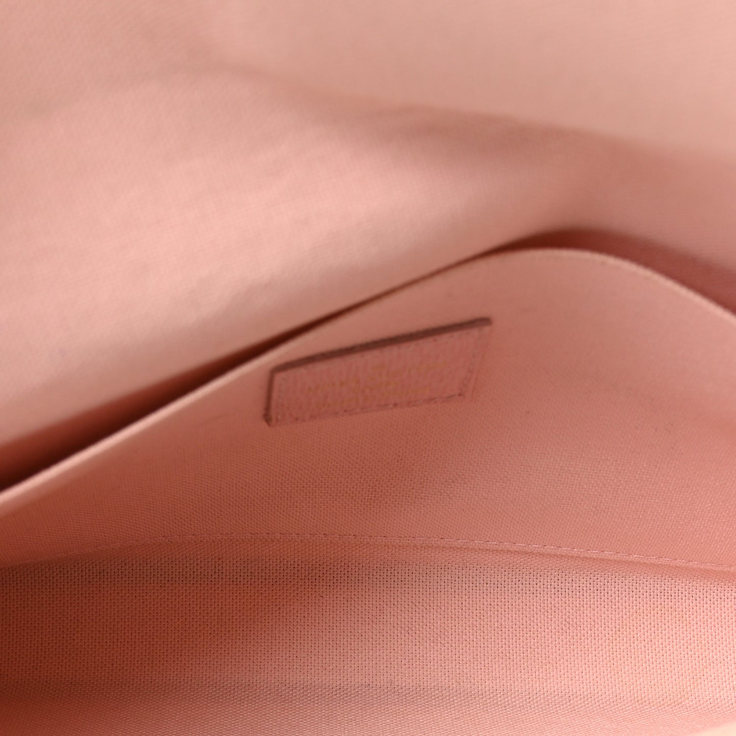 Damier Azur Pochette Felicie Chain Wallet Rose Ballerine