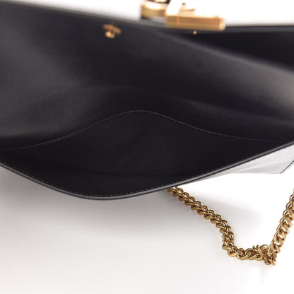 Saint Laurent Smooth Calfskin Monogram Sulpice Chain Wallet Black 6 of 10