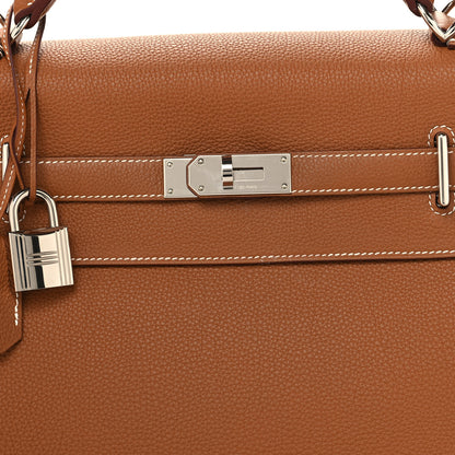 Hermes Togo Maxi Kelly Retourne 42 Gold 8 of 15